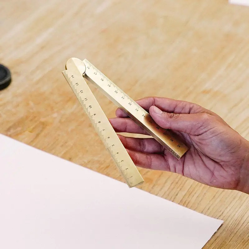 Makers Cabinet Stria Folding Ruler 1