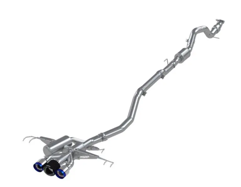 Mbrp Armor Pro Series Cat-Back Exhaust System: 2017–2021 Honda Civic Type R (Triple Center Out- Burnt Ends/Carbon Tips) 1