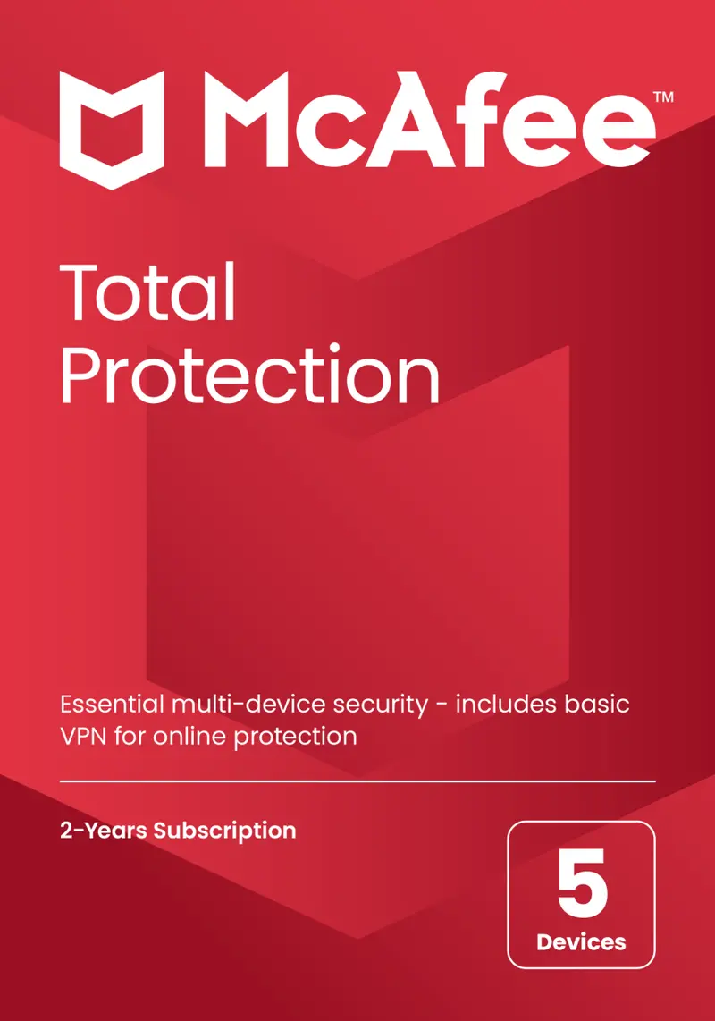 Mcafee Total Protection 5 Device 2 Years Windows/Mac (Email Delivery) 1
