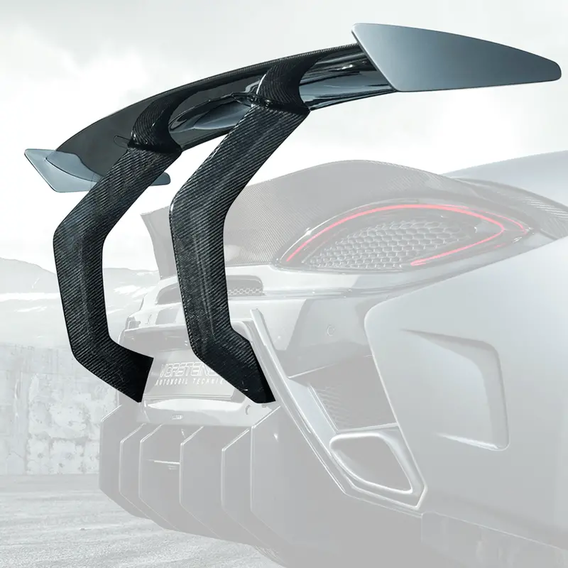 Mclaren 570S Vx Aero Wing Blade Carbon Fiber W/ Carbon Fiber Uprights By Vorsteiner 2