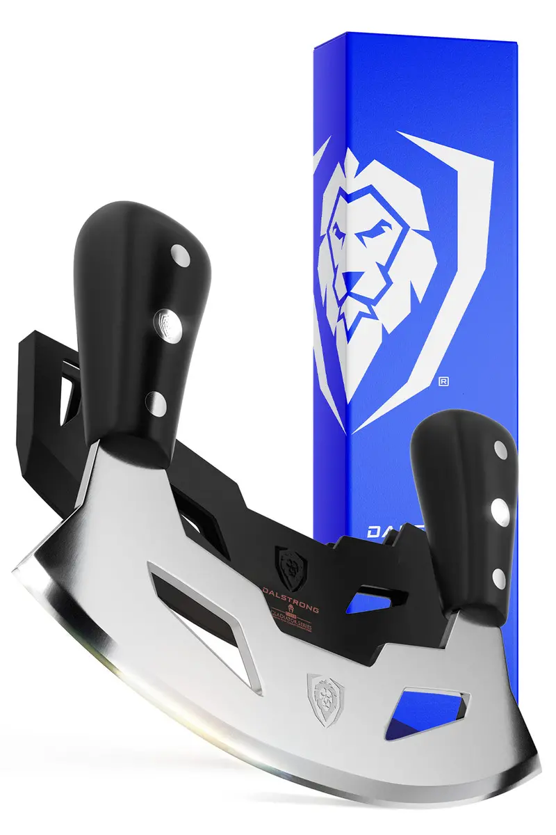 Mezzaluna Knife 8.5" | Abs Handles | Gladiator Series | Dalstrong © 1