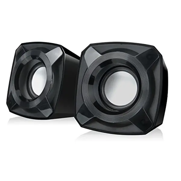 Microlab B16 2.0Ch Usb-Powered Desktop Speaker With External Knob For Easy Adjustment, 3.5Mm Stereo Jack And Supports 5-Watt Rms Output Power - Black Colour 1