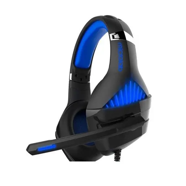Microlab G6 Pro Usb Gaming Headset With Omni-Directional Luminous Microphone And 50Mm High-Precision Drivers And Blue Led Lighting Powered Via Usb - Black/Blue Colour 1