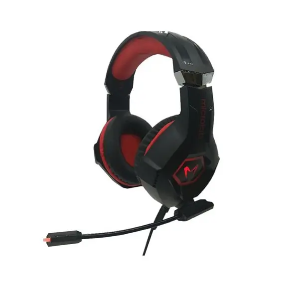 Microlab G7 Pro Usb Gaming Headset With Omni-Directional Luminous Microphone And 40Mm High-Precision Drivers And Red Led Lighting Powered Via Usb - Black/Blue Colour 1