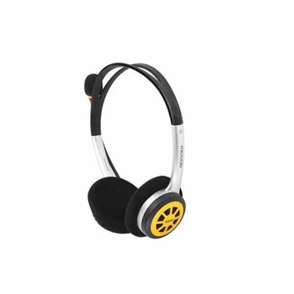 Microlab K250 Mutimedia Series Headset With Boom Microphone And Maximum Input Power Of 50Mw - Black/Yellow Colour 1