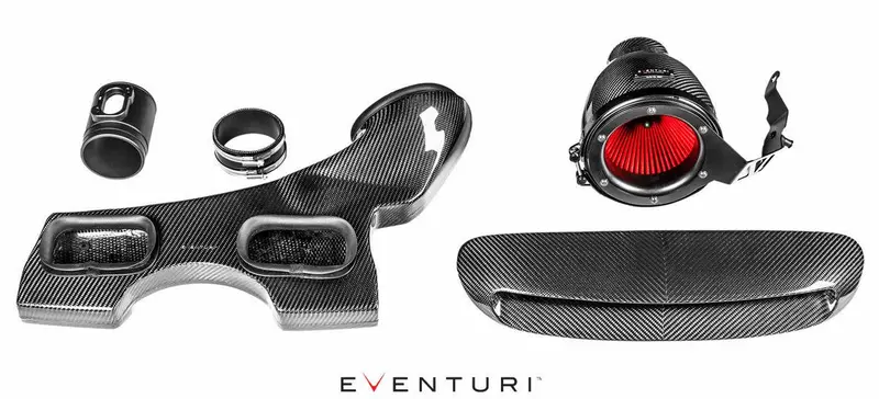 Mini Cooper & Clubman S / Jcw F56 Eventuri Full Black Carbon Fibre Intake Kit 1
