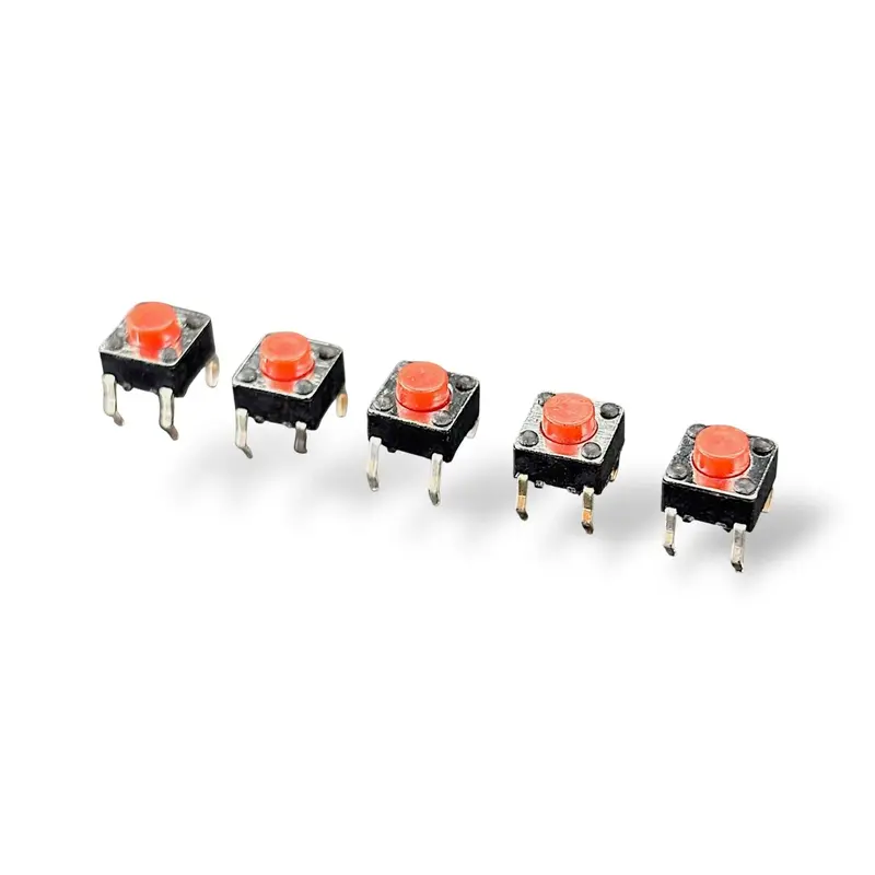 Mini Push Button Pack Of 5 | 4-Pin Tactile Micro Push Button Switch | Momentary Pcb Button For Arduino & Diy Electronics 1