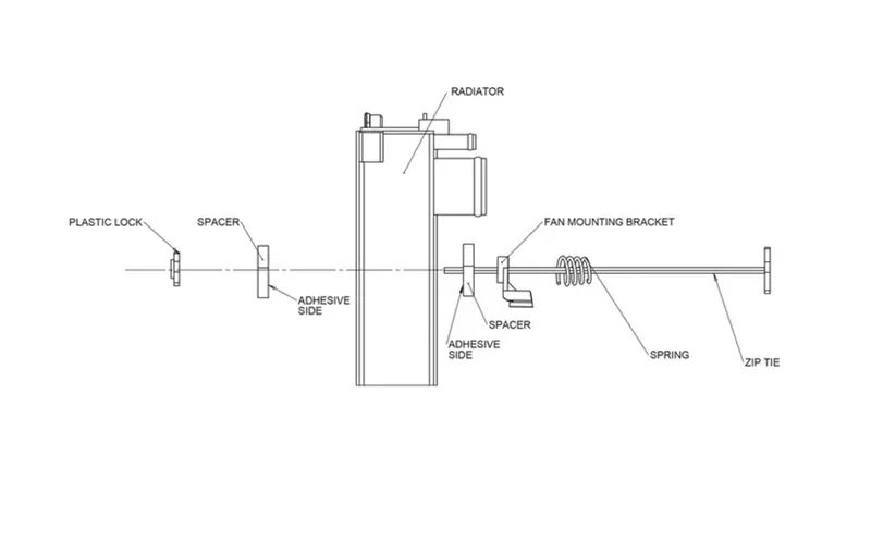 Mishimoto Electric Fan Mounting Kit 2