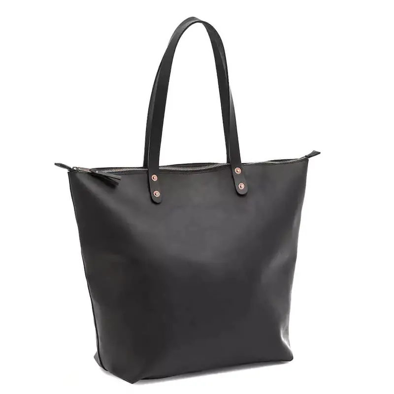 Mission Mercantile Leather Goods - Eden Oversized Leather Zip Tote Bag 1