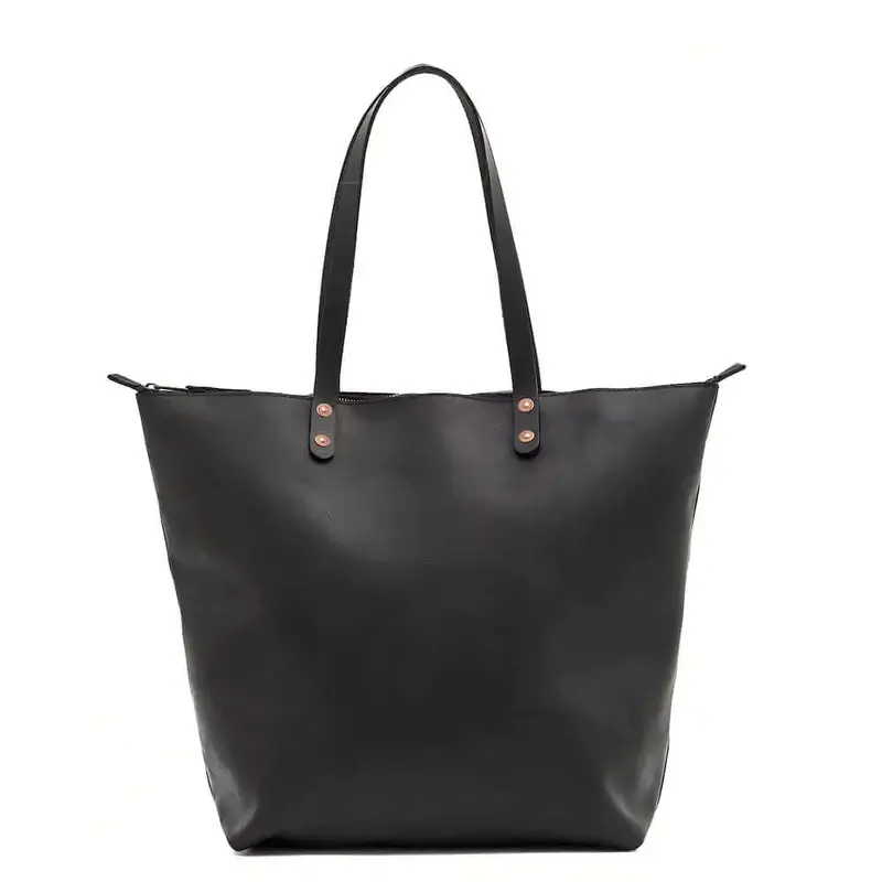 Mission Mercantile Leather Goods - Eden Oversized Leather Zip Tote Bag 1
