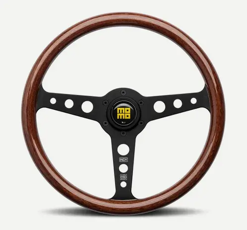 Momo Indy Black Steering Wheel 350Mm 1