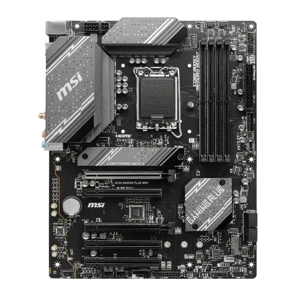Msi B760 Gaming Plus Wifi Ddr5 Lga1700 Atx Motherboard 2