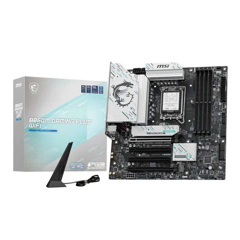 Msi B860m Gaming Plus Wifi Intel Lga1851 Ddr5 M-Atx Motherboard 1