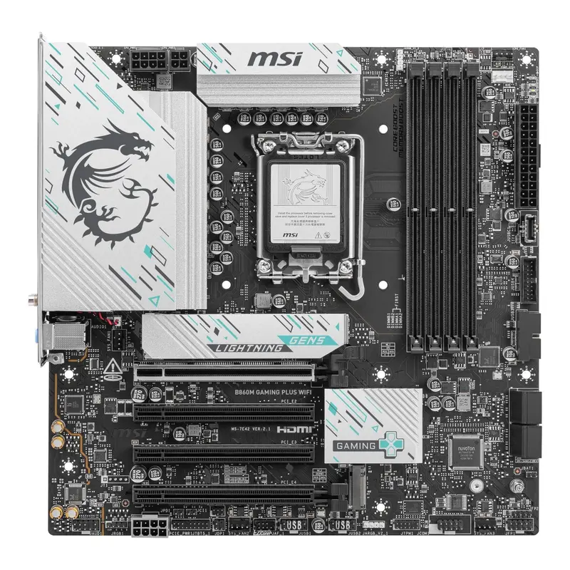 Msi B860m Gaming Plus Wifi Intel Lga1851 Ddr5 M-Atx Motherboard 2