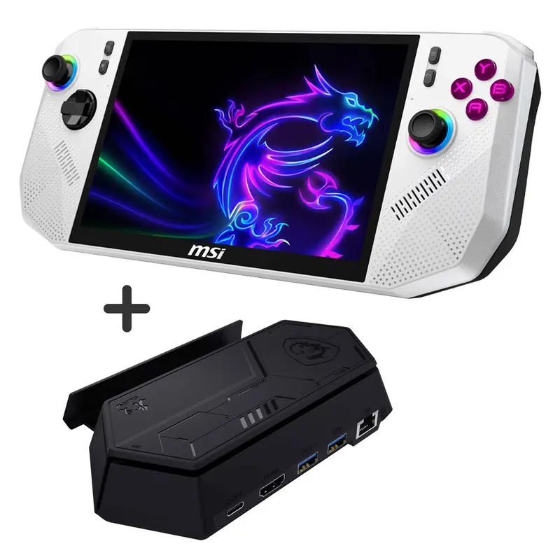 Msi Claw A8 Grip And Game | 8" Fhd Touch 120Hz | Amd Ryzen Z2 Extreme | 24Gb Ram | 1Tb Ssd Gaming Handheld - Polar Tempest 1