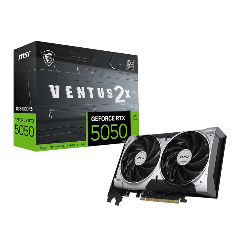 Msi Geforce Rtx 5050 8G Ventus 2X Oc Graphics Card 1