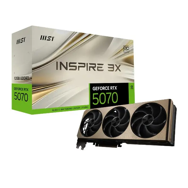 Msi Geforce Rtx 5070 Inspire 3X Oc 12Gb Graphics Card 1
