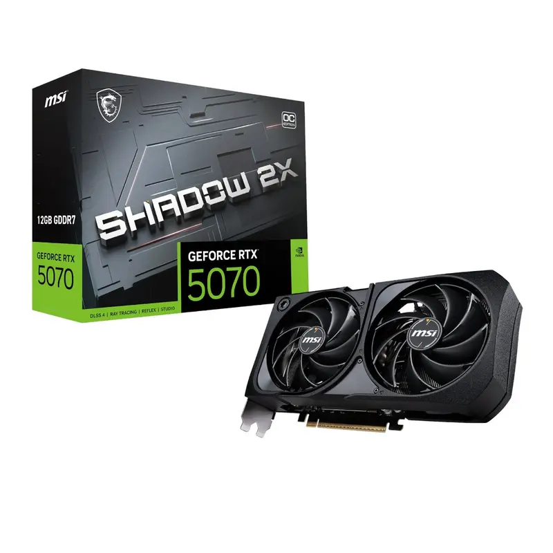 Msi Geforce Rtx 5070 Shadow 2X Oc 12Gb Graphics Card 1