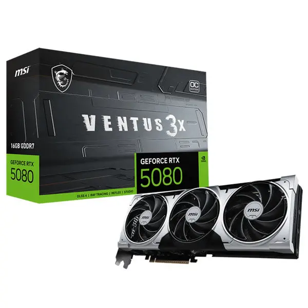 Msi Geforce Rtx 5080 16Gb Ventus 3X Oc Graphics Card 1
