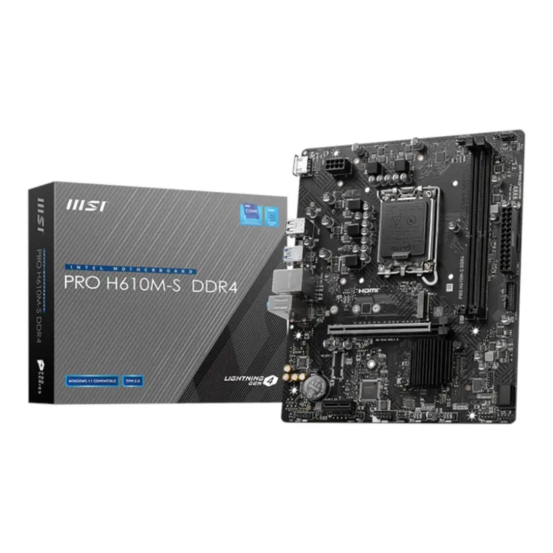 Msi H610m-S Pro Lga1700 M-Atx Ddr4 Motherboard 1