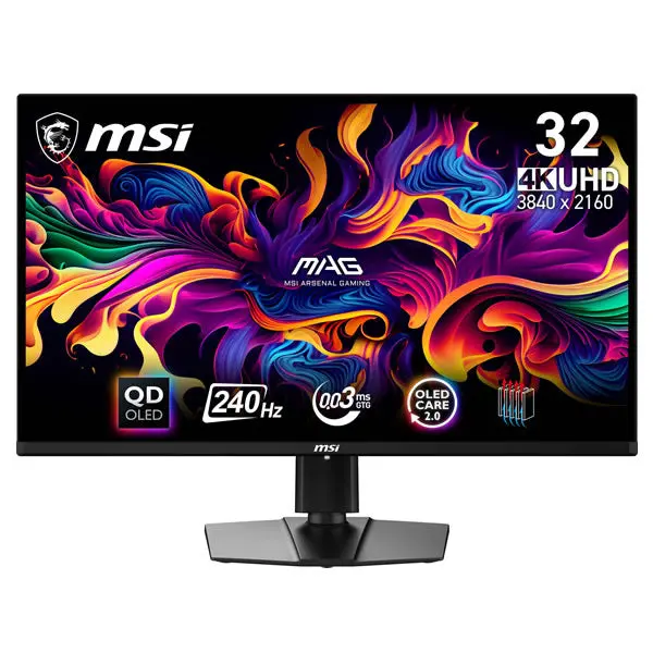 Msi Mag 321Upx Qd-Oled 31.5" Uhd Quantum Dot Oled Gaming Monitor 1