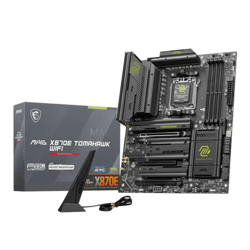 Msi Mag X870e Tomahawk Wifi Am5 Atx Ddr5 Gaming Motherboard 1