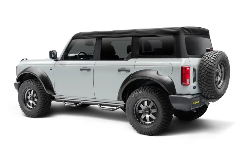 N Fab Wheel To Wheel Nerf Bars 2021-2023 Ford Bronco (Texture Black) 2