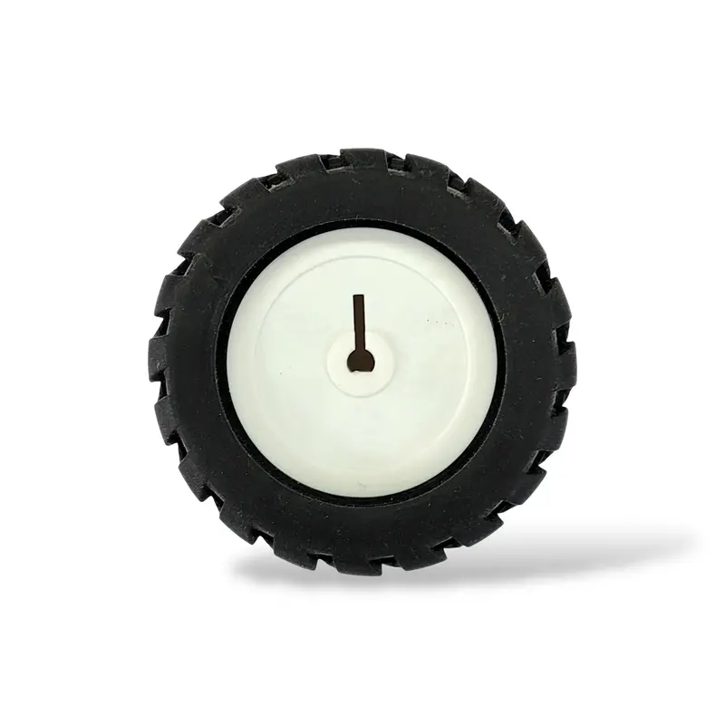 N20 Dc Geared Motor Wheel For N20 D-Shaft | Rubber Grip High Quality Rover Wheel 1