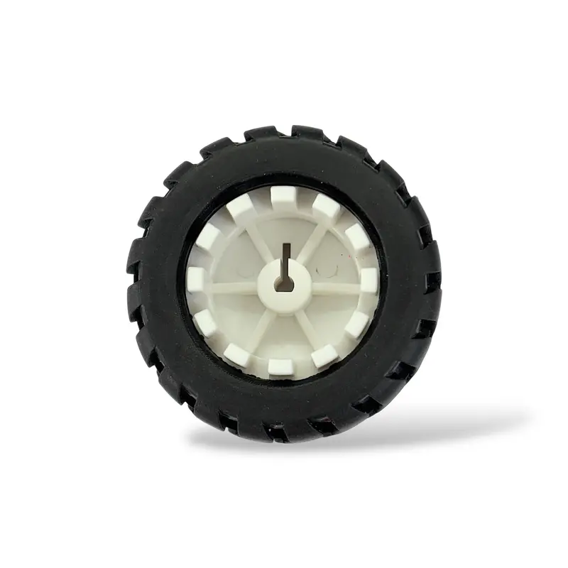 N20 Dc Geared Motor Wheel For N20 D-Shaft | Rubber Grip High Quality Rover Wheel 2