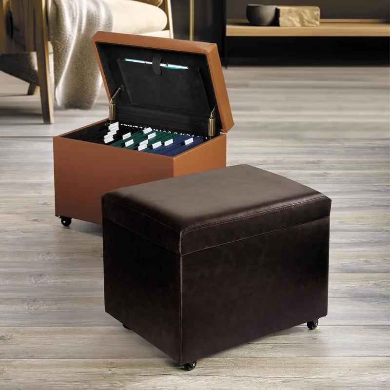 No-Room Rolling File Ottoman 1