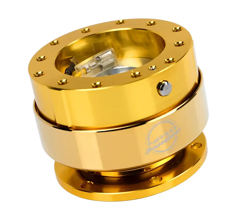 Nrg Gen 2.0 Gold Body/Chrome Gold Ring Steering Wheel Quick Release 1