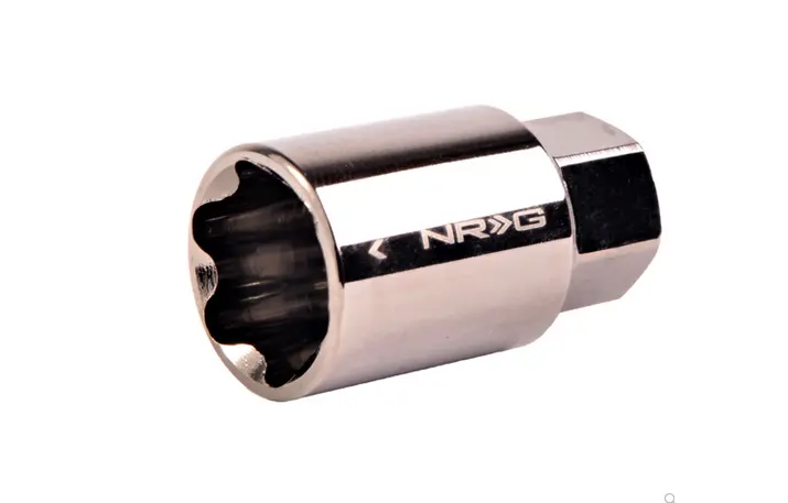 Nrg Ln-K200 Lug Nut Lock Key Socket Black Chrome 1
