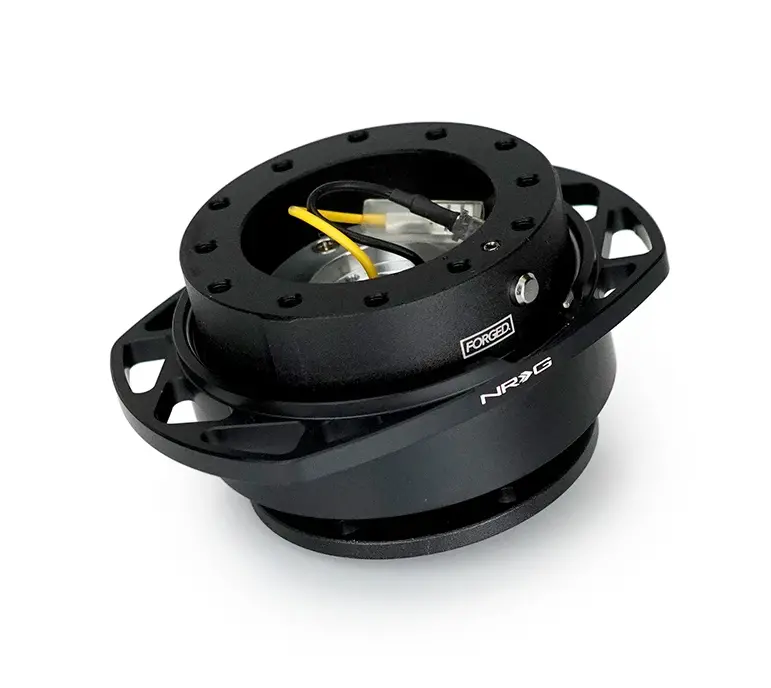 Nrg Race Handle Black/Black Ring Steering Wheel Quick Release 1