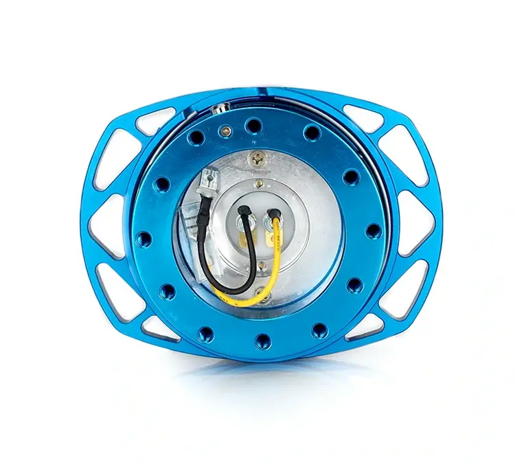 Nrg Race Handle Blue/Blue Ring Steering Wheel Quick Release 2