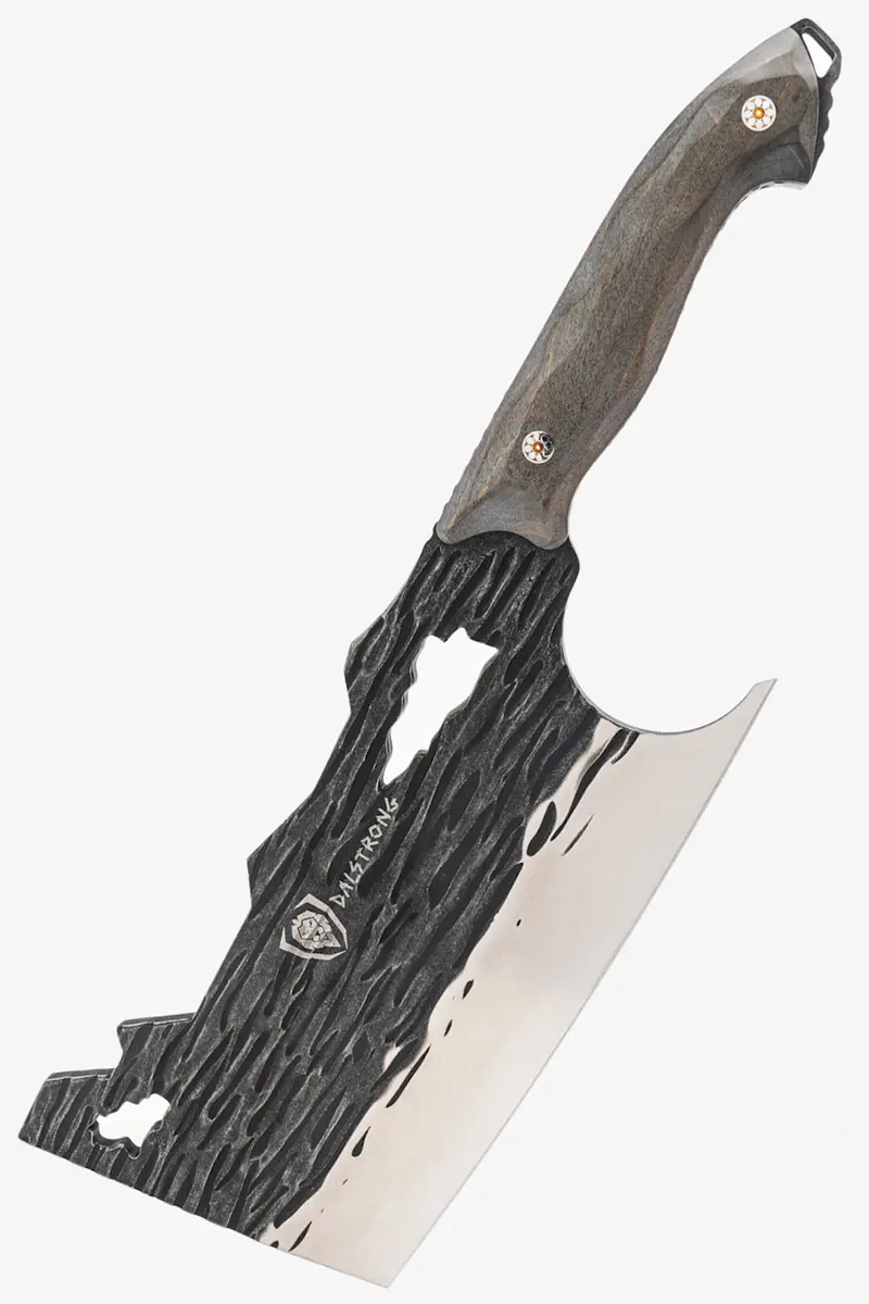 Obliterator Cleaver Knife | Acacia Wood Stand | The Barbarian Series™ | Dalstrong © 1