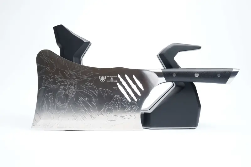 Obliterator Xl Cleaver Knife | Rubberwood Stand | Gladiator Series R | Dalstrong © 1