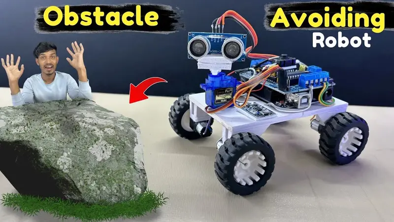 Obstacle Avoiding Robot | Arduino Based Smart Sensor Robot Kit For Science & Robotics Projects 1