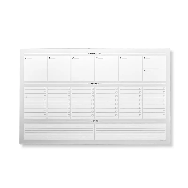 One Week At A Time Oversized Freeleaf Desk Pad 1