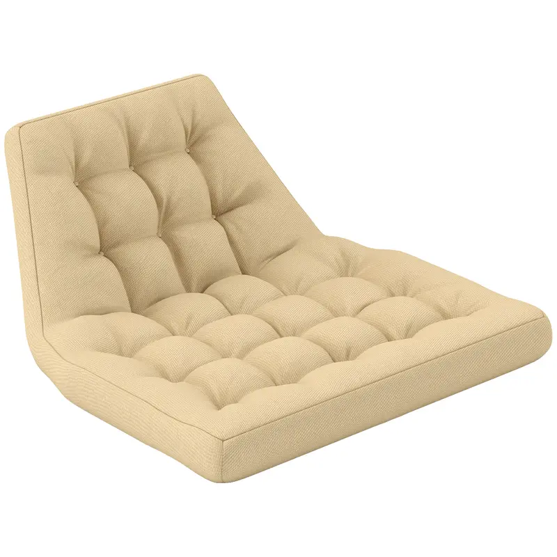 Outdoor Tufted Patio Cushion Replacement For Garden Egg Chair, High-Density Foam, Beige 1