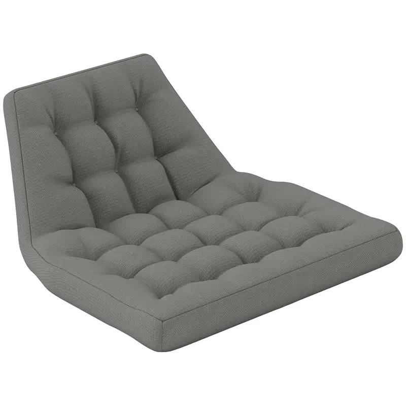 Outdoor Tufted Patio Cushion Replacement For Garden Egg Chair, High-Density Foam, Grey 1