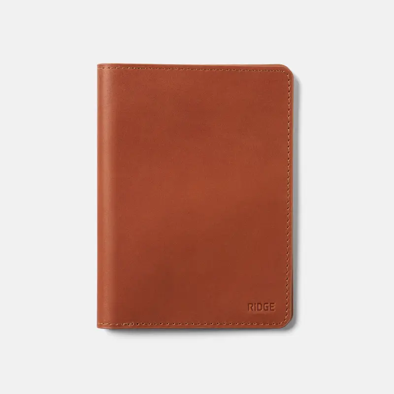Passport Wallet - Tobacco Brown Leather 1