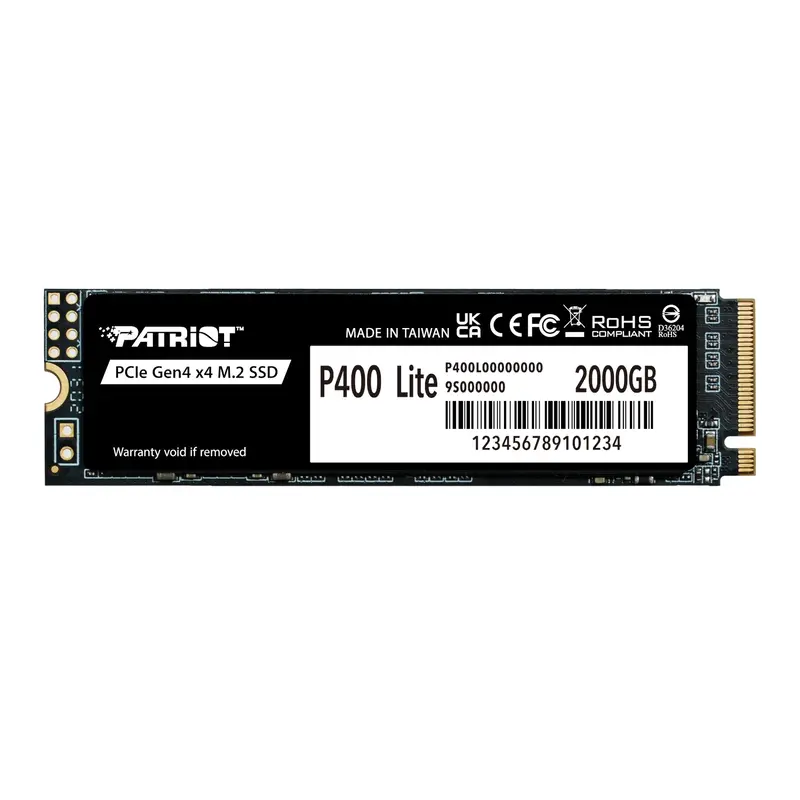 Patriot P400 Lite 2Tb M.2 Pcie Gen 4 X4 Nvme Ssd 1