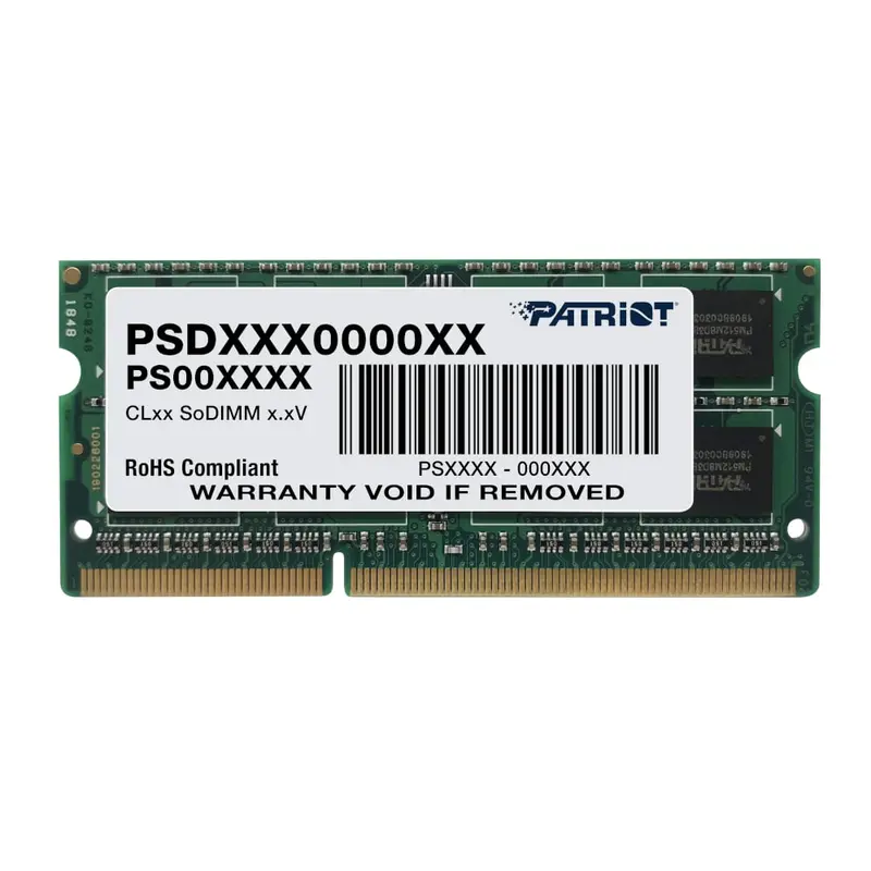 Patriot Signature Line 4Gb 1600Mhz Ddr3 Dual Rank Sodimm Notebook Memory 1
