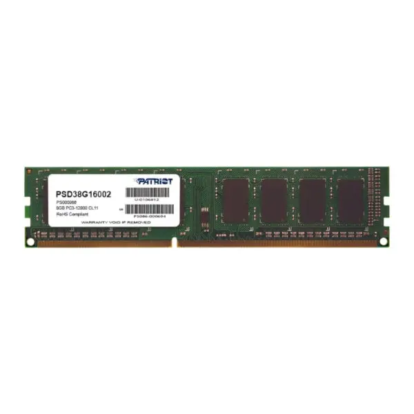 Patriot Signature Line 8Gb 1600Mhz Ddr3 Single Rank Desktop Memory 1