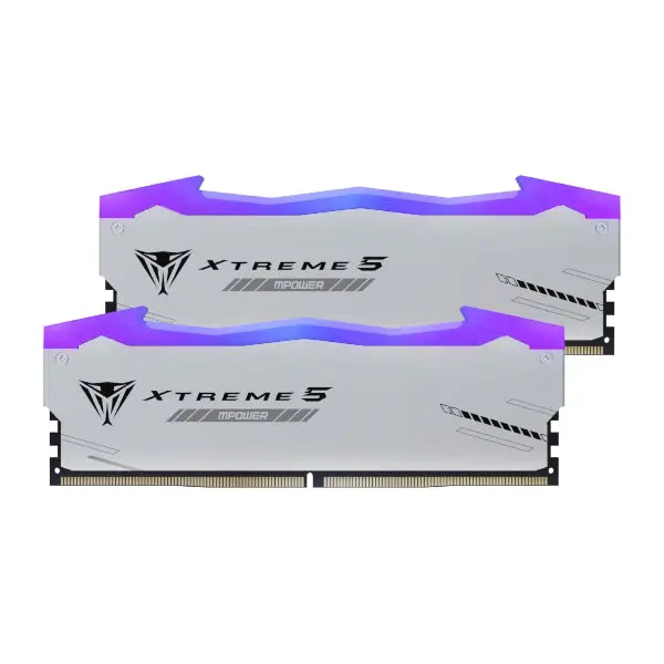 Patriot Viper Xtreme 5 Rgb Mpower 32Gb 6000Mhz Ddr5 Desktop Gaming Memory Kit - Silver 1