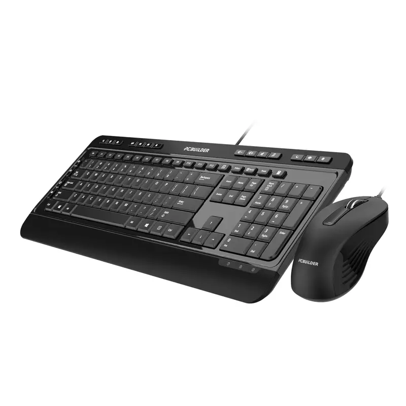 Pcbuilder Alpha Silent Wired Keyboard And Mouse Combo 2