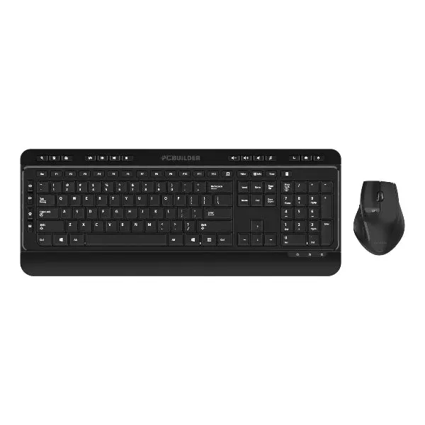 Pcbuilder Alpha Silent Wireless Keyboard And Mouse Combo 1