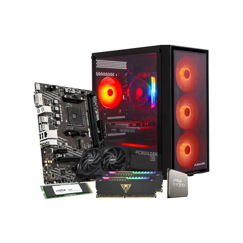 Pcbuilder | Amd Ryzen 5 5500 | Ranger | 16Gb Ram | 1Tb Nvme Ssd | Rtx 5050 | Windows 11 Gaming Pc 1