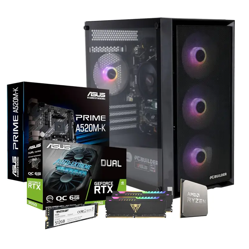 Pcbuilder | Amd Ryzen 5 5500 | Stalker | 16 Gb Ram | 500Gb Ssd | Windows 11 1