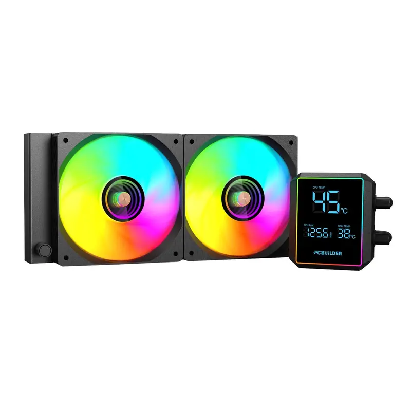 Pcbuilder Blizzard Frost 240Mm Aio Argb Liquid Cpu Cooler - Black 1